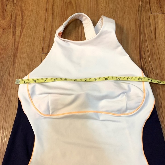 Lululemon Spin It To Win It Tank White & Navy - Picture 6 of 8
